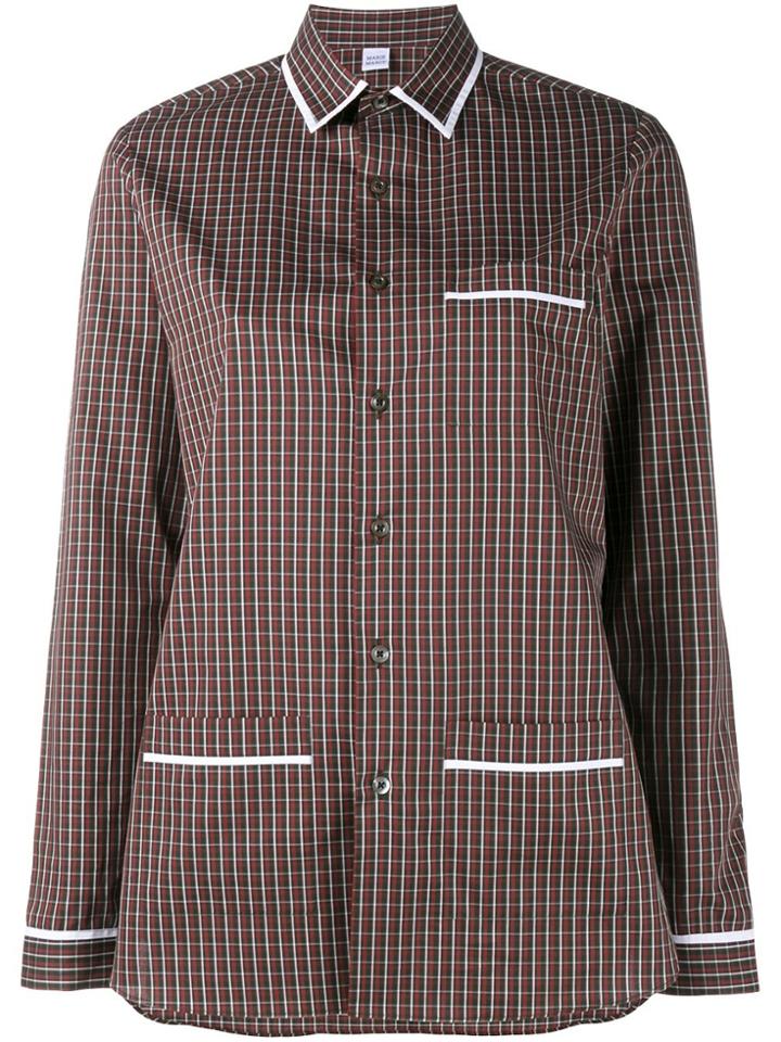 Marie Marot 'kate' Checked Shirt - Red