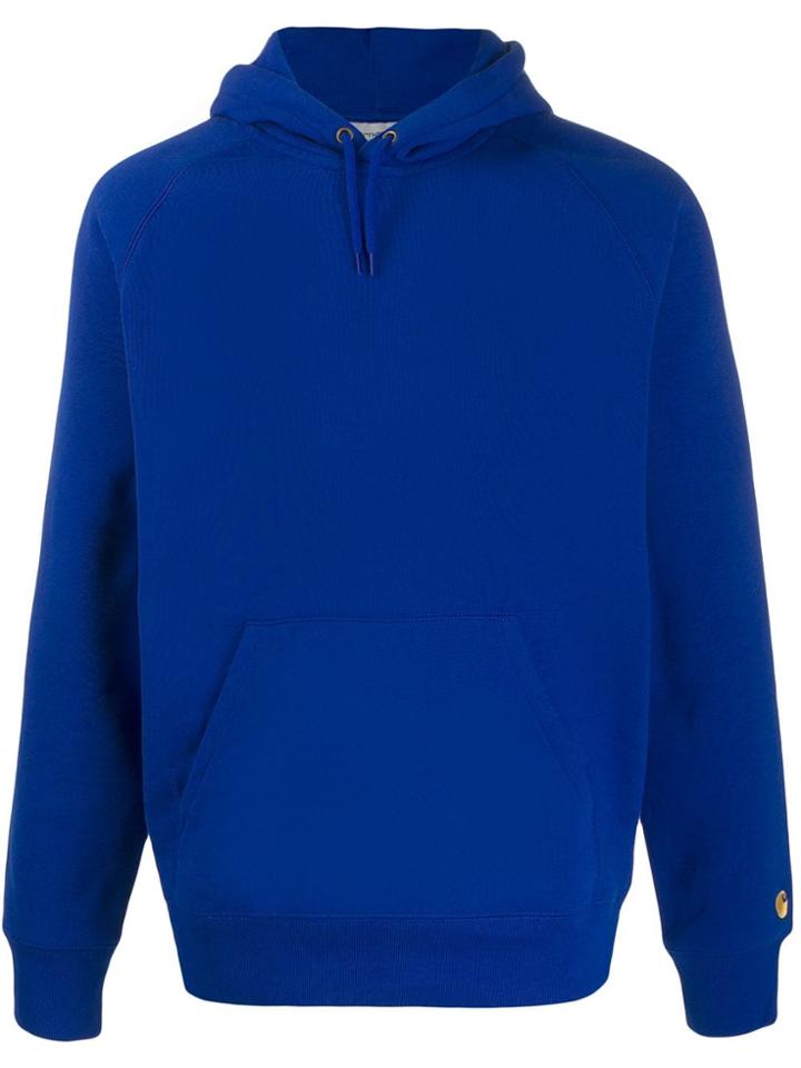 Carhartt Wip Chase Plain Hoodie - Blue