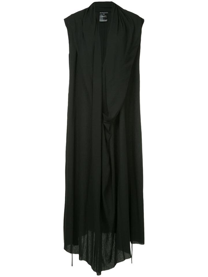 Ann Demeulemeester Draped Asymmetric Maxi Dress - Black