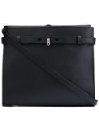 Valextra Zipped Crossbody Bag - Black
