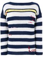 Ermanno Scervino Cashmere Striped Sweater - Blue