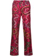 F.r.s For Restless Sleepers Snake Print Straight Trousers -