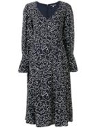 Alexa Chung Clouds Print Longsleeved Dress - Blue