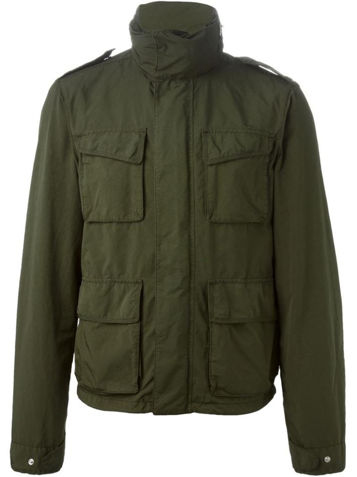 Aspesi Flap Pockets Wind Breaker, Men's, Size: Xxl, Green, Polyamide/polyester/other Fibres