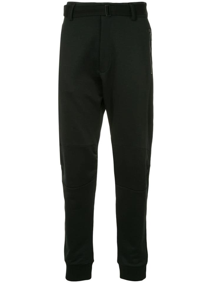Kru Belted Track Trousers - Black