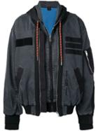 Diesel Technical Jacket In Mixed Material - Black