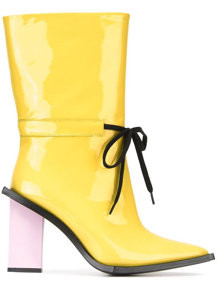 Marques'almeida 'patend Drawstring' Boots
