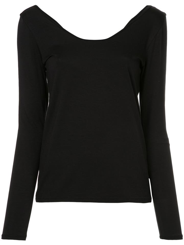 Cityshop Boat Neck Blouse - Black
