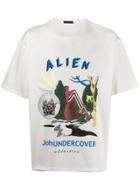 Undercover Alien Print T-shirt - White