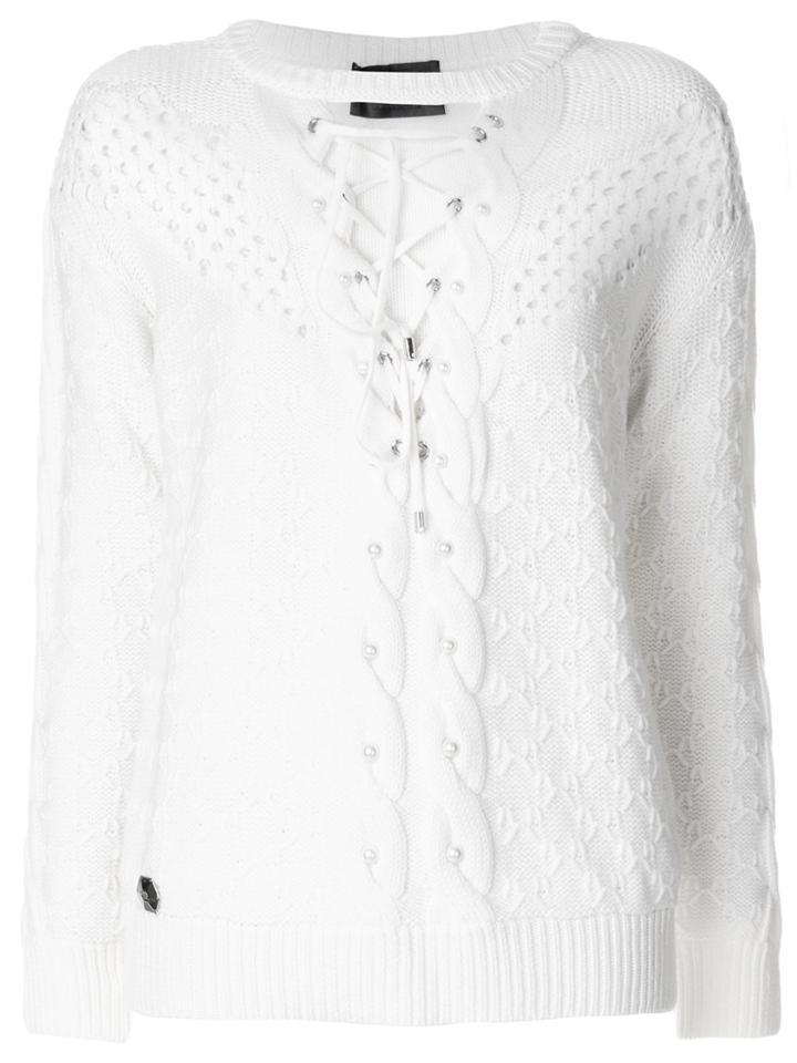 Philipp Plein Kiss All Sweater - White