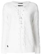 Philipp Plein Kiss All Sweater - White