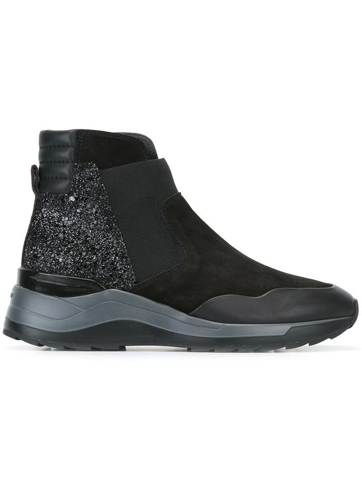 Hogan Rebel Panelled Ankle Boots