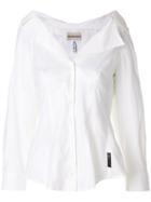Giorgio Armani Vintage Wide Neck Shirt - White