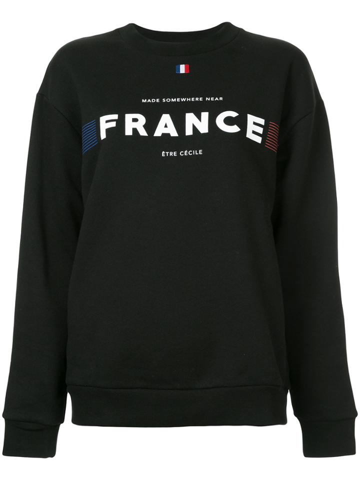 Être Cécile France Boyfriend Sweatshirt - Black