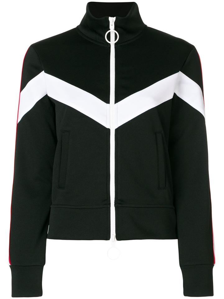 Off-white Zipped Top - Black