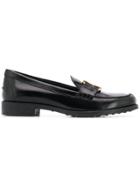 Tod's Buckled Strap Loafers - Black