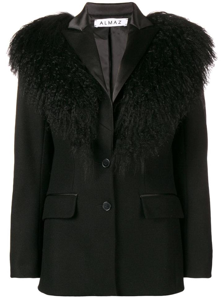 Almaz Mongolian Blazer - Black