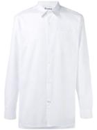 Études - 'family' Twill Shirt - Men - Cotton - 48, White, Cotton