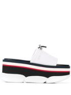 Moncler Zaira Platform Slides - White