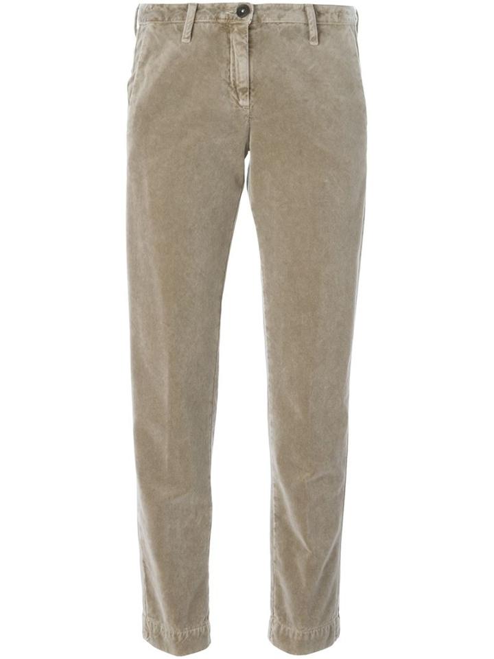 Massimo Alba Velvet Cropped Trousers