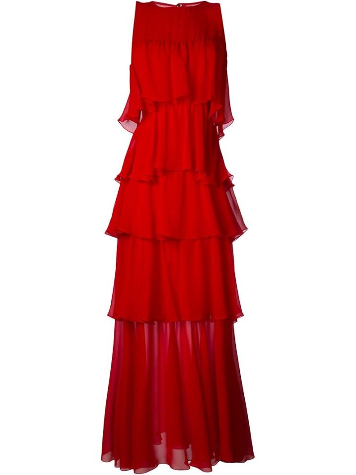 Daniele Carlotta Flounce Long Dress