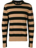Joseph Striped Knit Pullover - Black