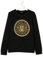 Balmain Kids Teen Printed Sweatshirt - Black