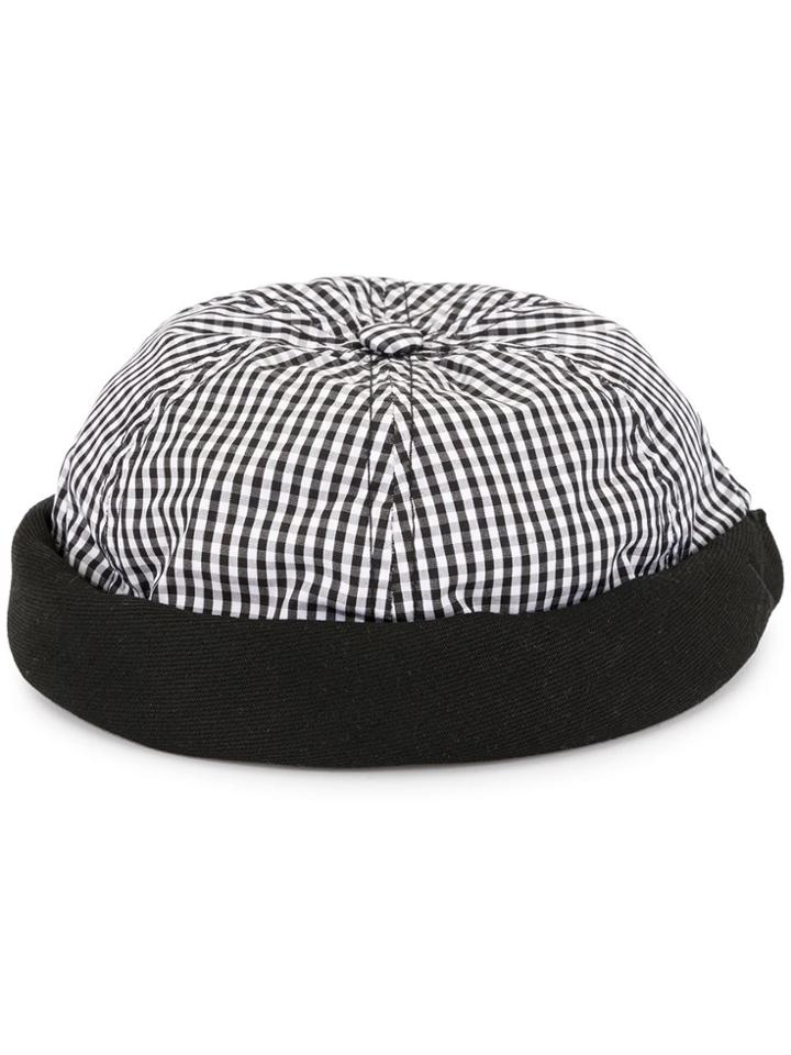 Beton Cire Check Beanie - Black