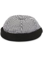 Beton Cire Check Beanie - Black