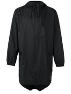 Rains - Long Zip Jacket - Men - Polyester/polyurethane - Xxs/xs, Black, Polyester/polyurethane