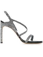 Stuart Weitzman Strappy Stiletto Sandals, Women's, Size: 36.5, Black, Leather