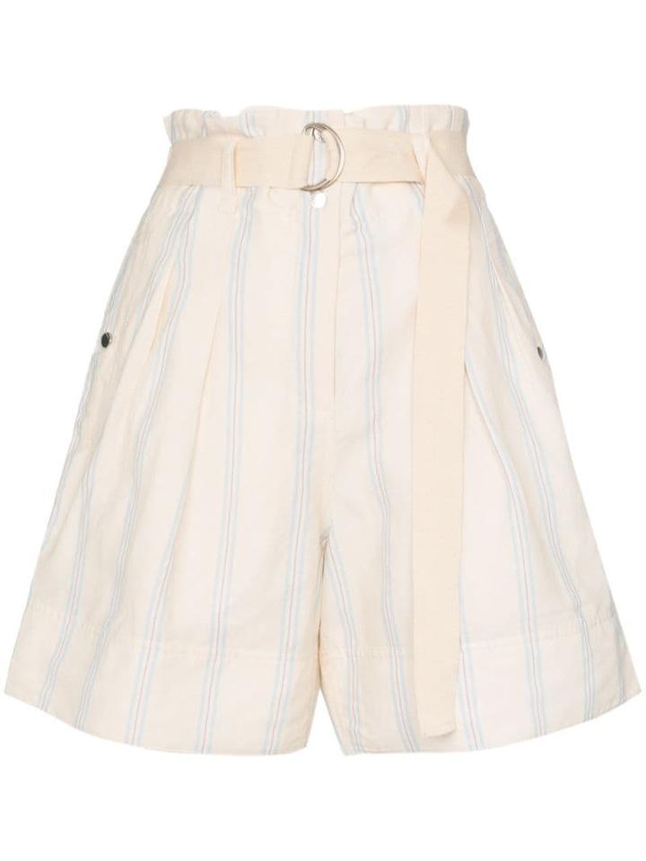 3x1 Madox Pleated Shorts - White