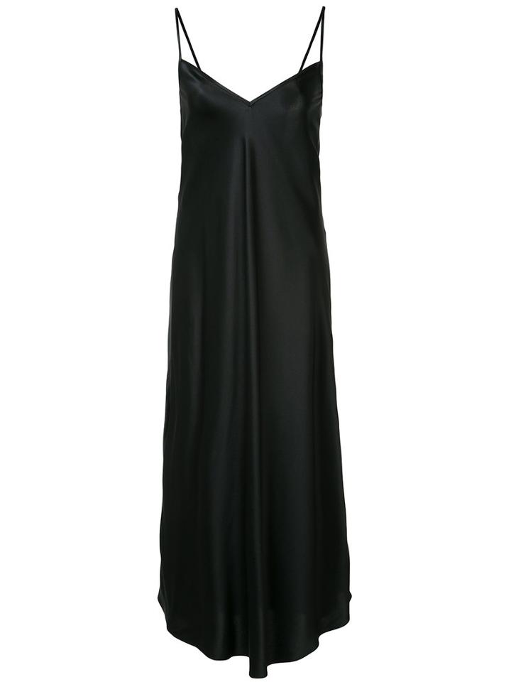 Ellery Flared Slip Dress, Women's, Size: 6, Black, Silk