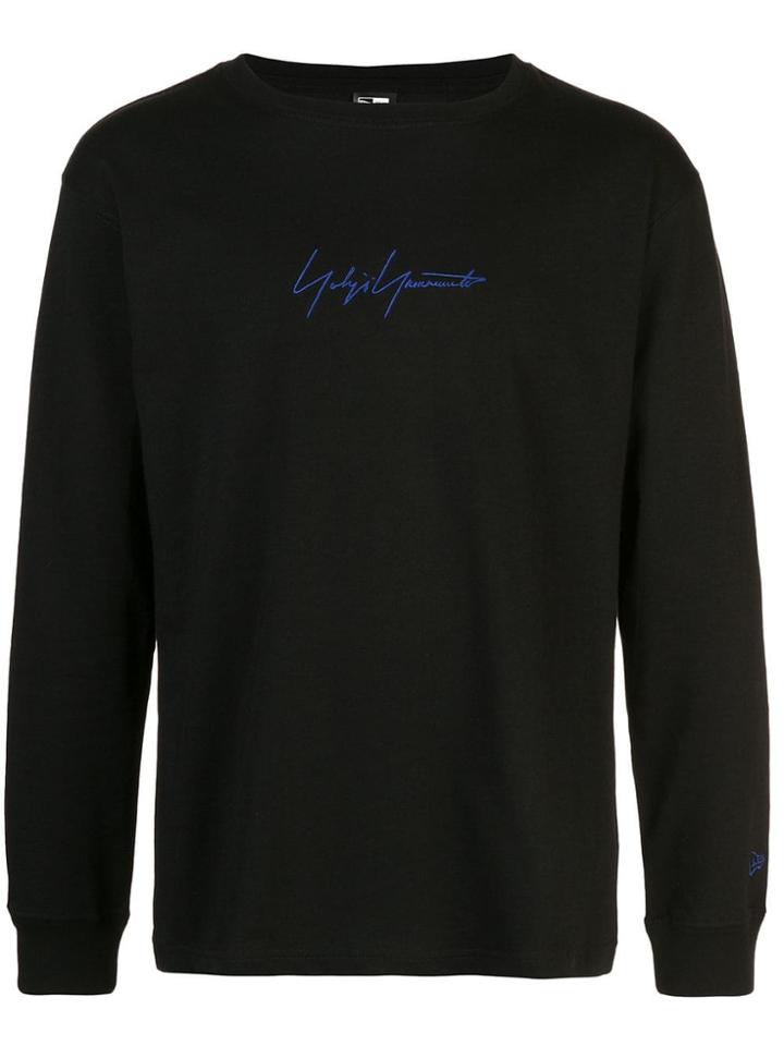 Yohji Yamamoto Logo Print Sweatshirt - Black