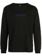 Yohji Yamamoto Logo Print Sweatshirt - Black