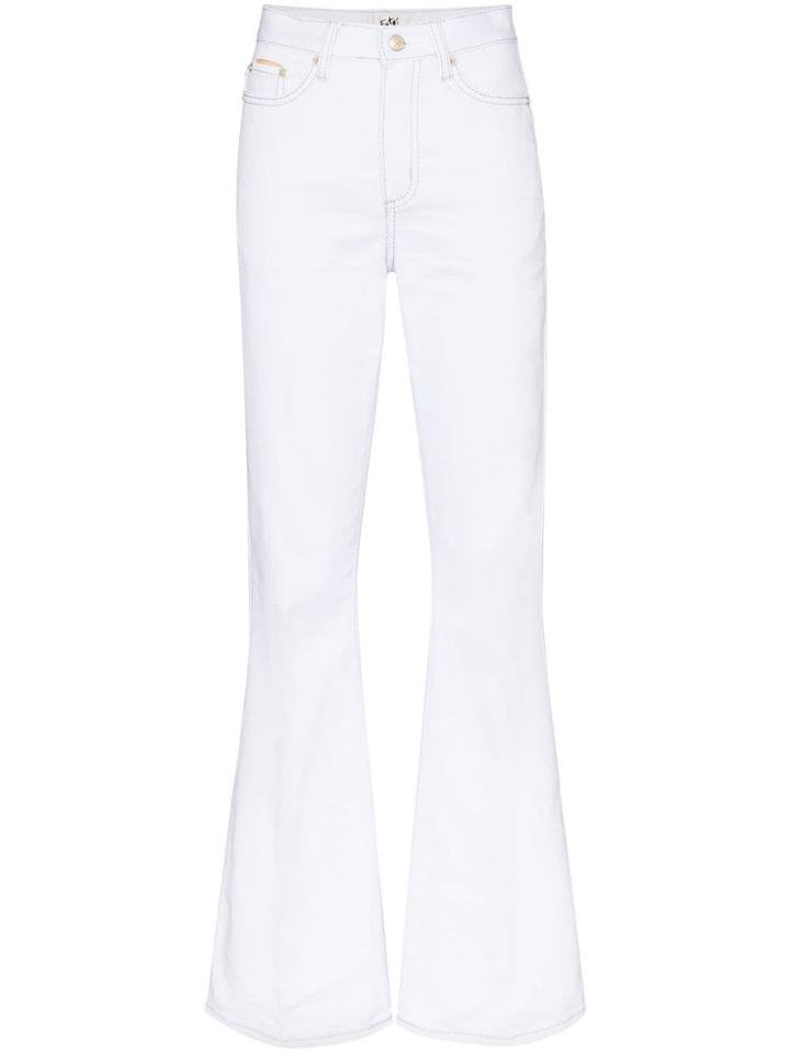 Eytys Oregon Wide Leg High Waisted Jeans - White