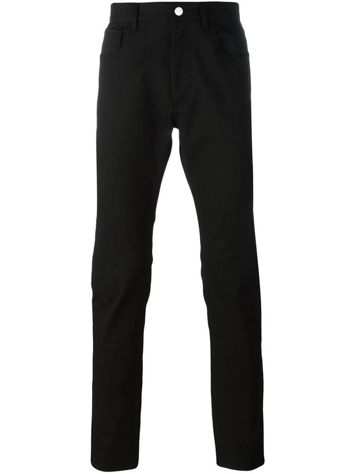 Raf Simons Straight Leg Jeans, Men's, Size: 30, Black, Cotton/polyurethane