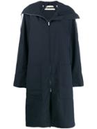 Jil Sander Oversized Parka Coat - Blue