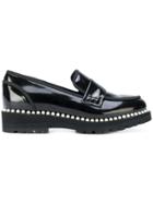 Suecomma Bonnie Pearl Embellished Loafers - Black