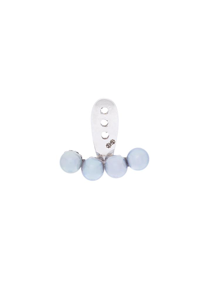 Yvonne Léon 18kt Gold 4 Petit Grey Pearls Ear Jacket - Metallic