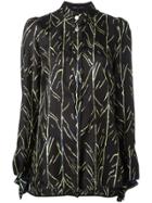 Proenza Schouler Branch Print Shirt - Black