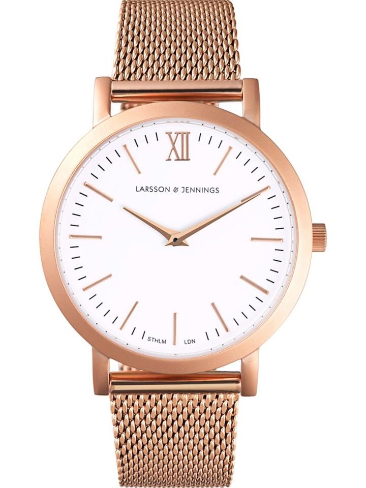 Larsson & Jennings Liten Watch, Women's, Metallic, Rose Gold Plated Steel