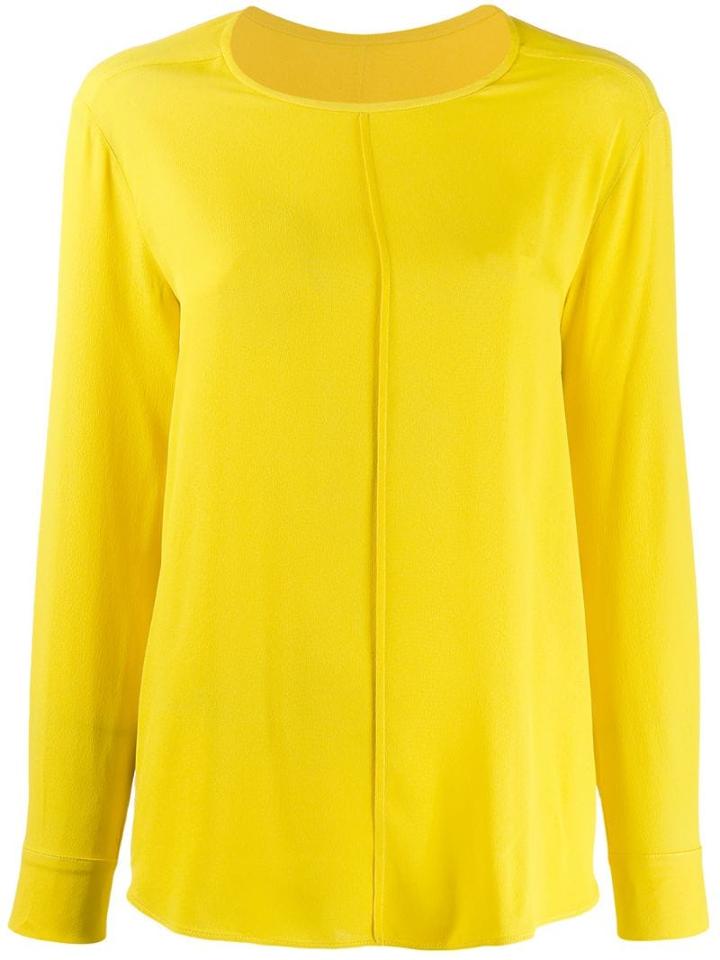 Tela Round Neck Blouse - Yellow