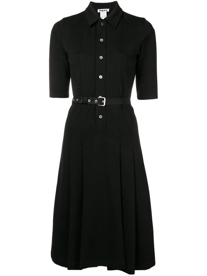 Hope Shirt Dress - Black