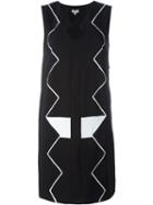 Kenzo Zig Zag Embroidered Dress