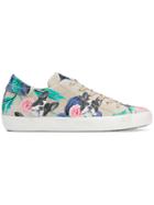 Philippe Model French Bullldog Print Sneakers - Nude & Neutrals