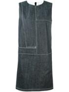 Paco Rabanne Denim Shift Dress, Women's, Size: 38, Blue, Cotton/spandex/elastane