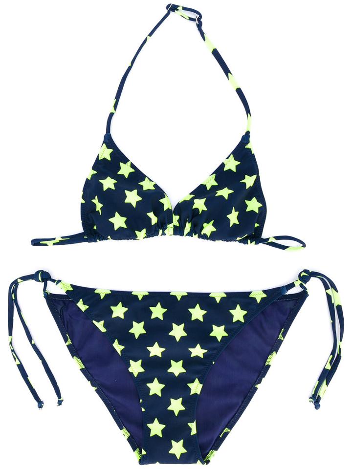 Mc2 Saint Barth Kids - Teen Holly Bikini - Kids - Polyamide/spandex/elastane - 16 Yrs, Blue