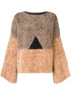 Phisique Du Role Patterned Teddy Sweater - Nude & Neutrals