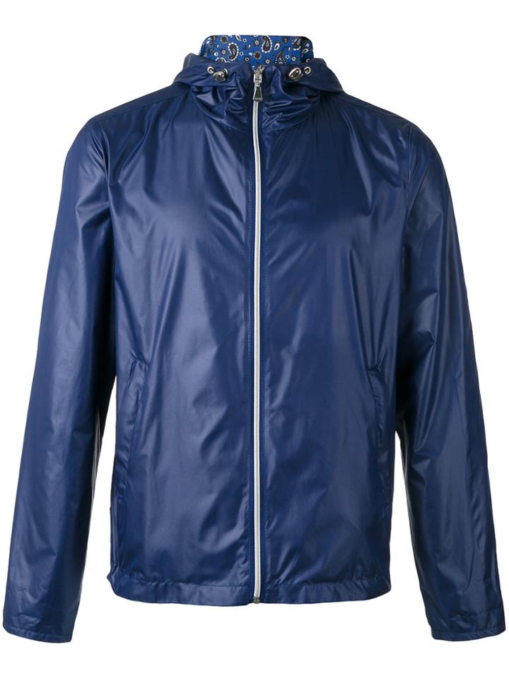 Fefè Reversible Hooded Jacket - Blue